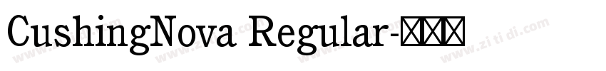 CushingNova Regular字体转换